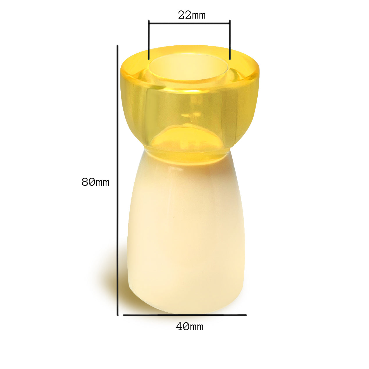 Shaker Candlestick Yellow