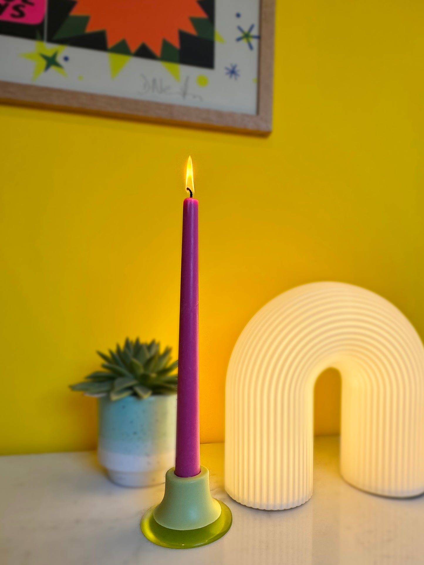 Funnel Candlestick Lime