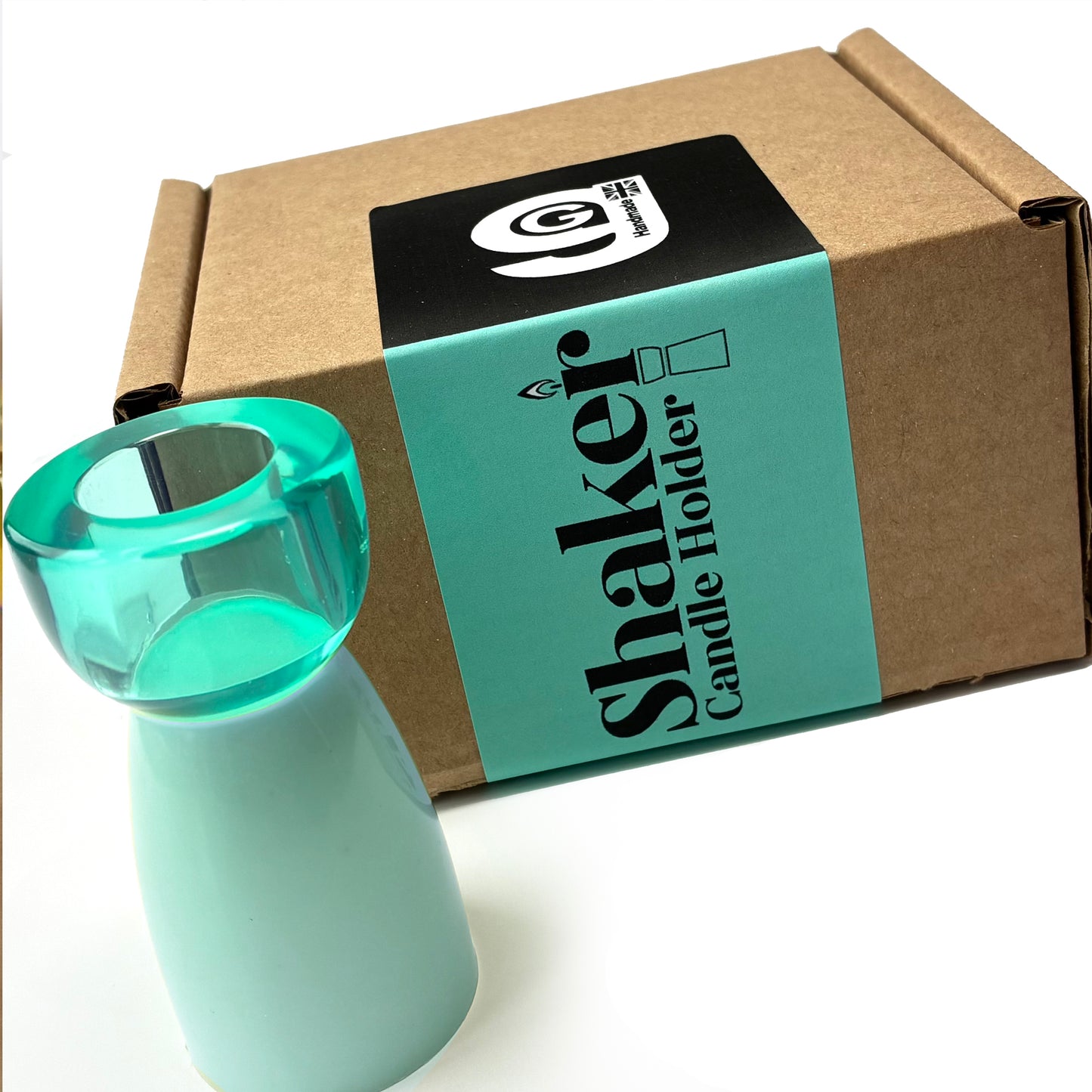 Shaker Candlestick Turquoise