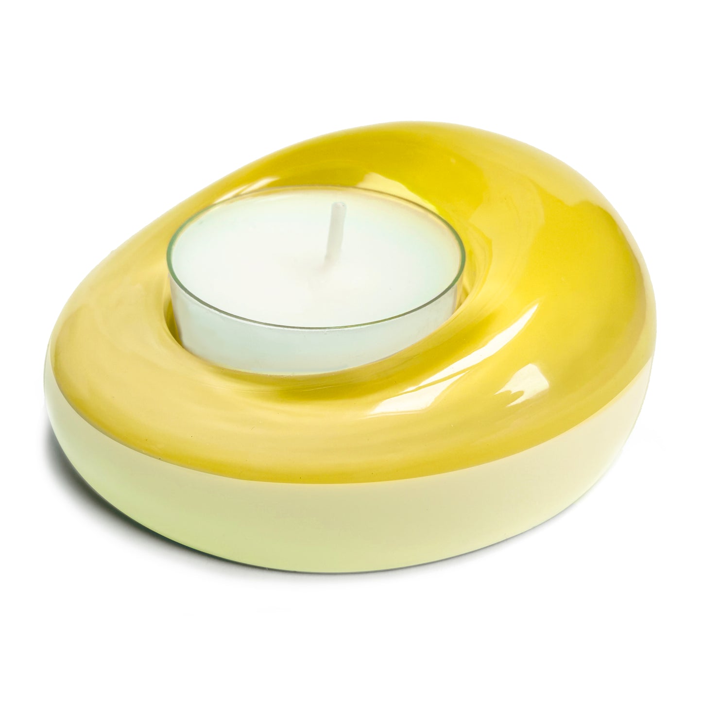Sweetie Glo 2 Tealight Holder Yellow
