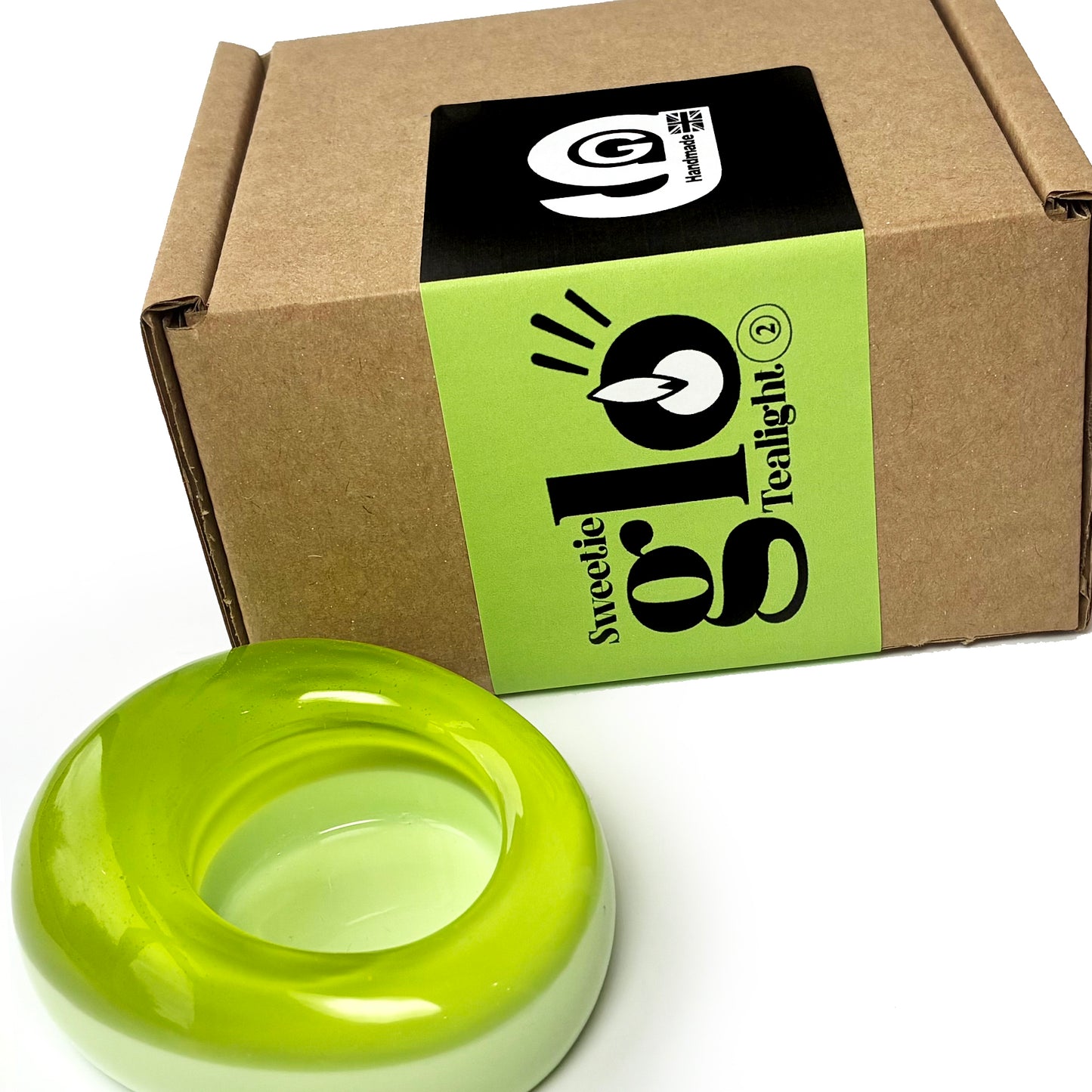 Sweetie Glo 2 Tealight Holder Lime