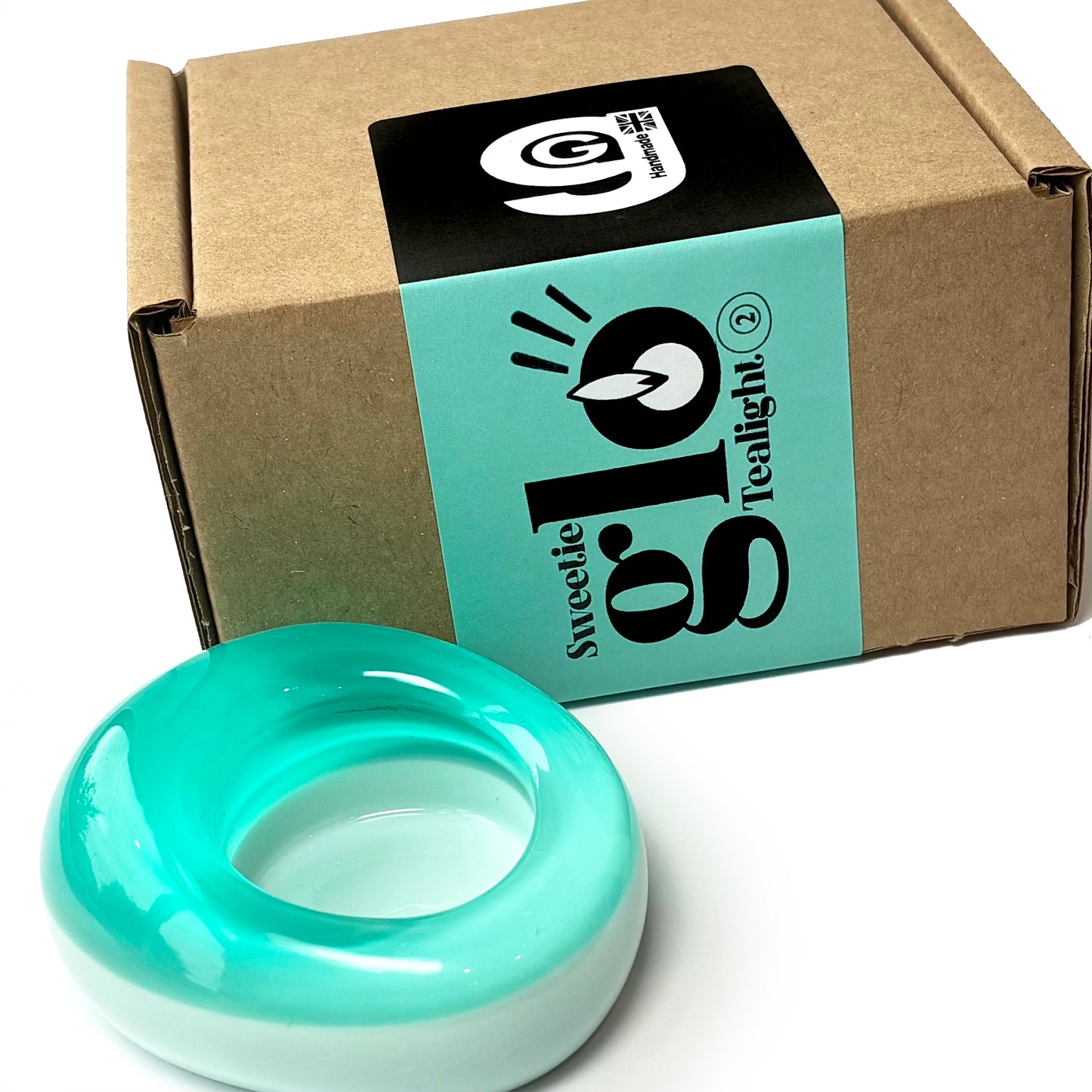 Sweetie Glo 2 Tealight Holder Turquoise