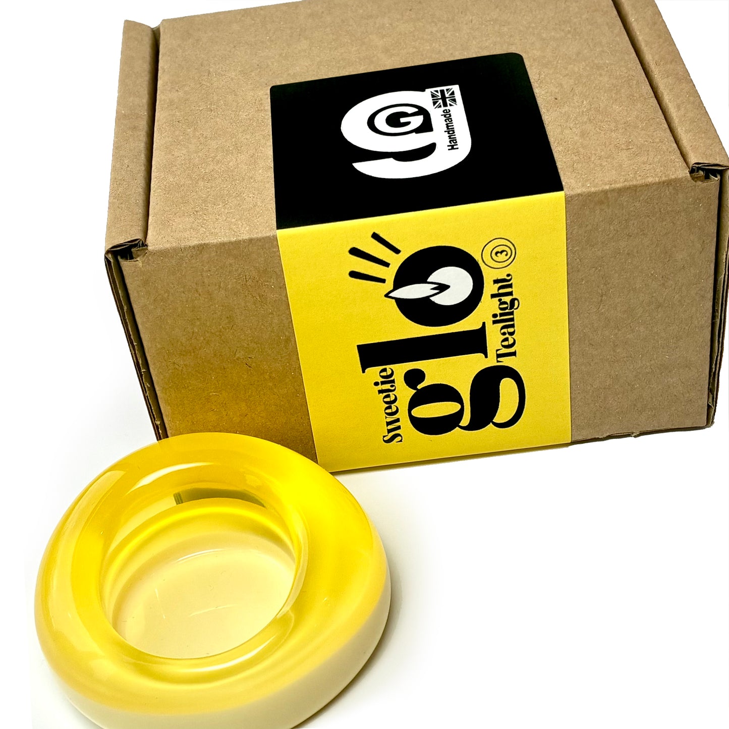 Sweetie Glo 3 Tealight Holder Yellow