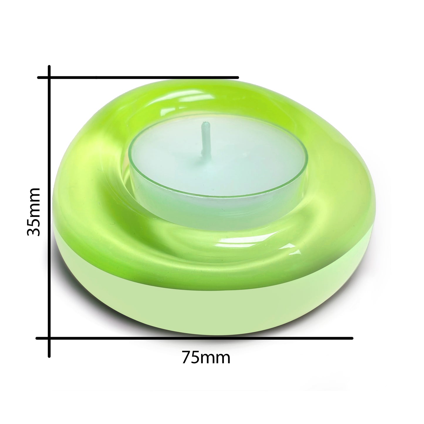 Sweetie Glo 1 Tealight Holder Lime