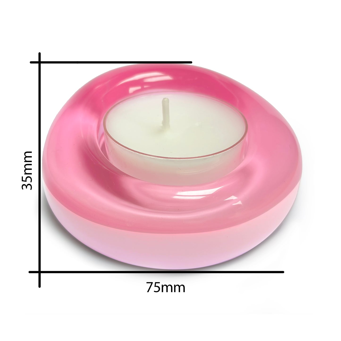 Sweetie Glo 1 Tealight Holder Pink