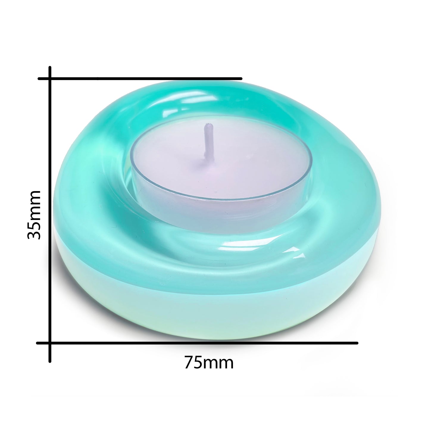 Sweetie Glo 1 Tealight Holder Turquoise