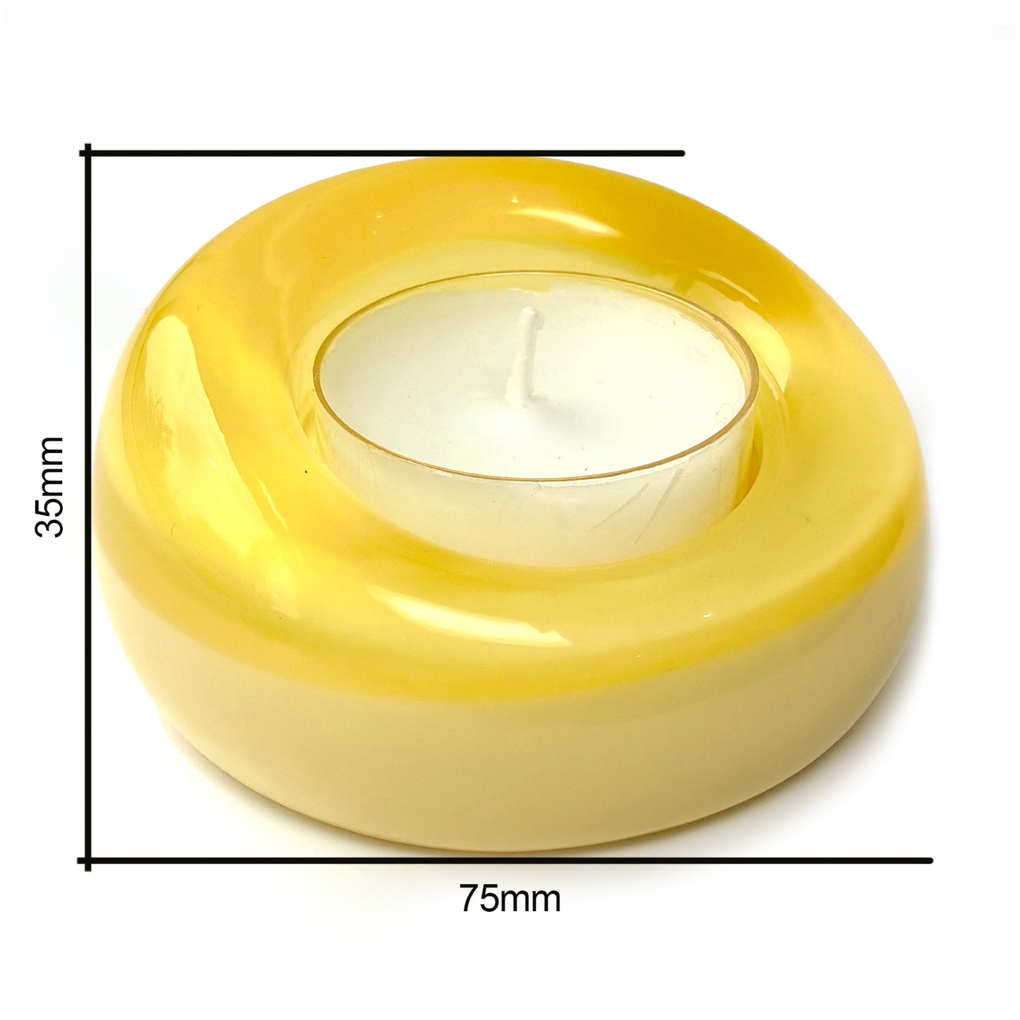 Sweetie Glo 1 Tealight Holder Yellow