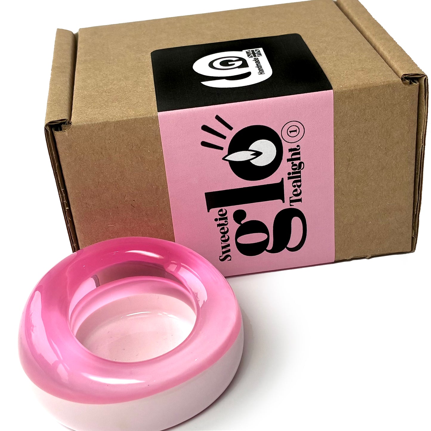 Sweetie Glo 1 Tealight Holder Pink