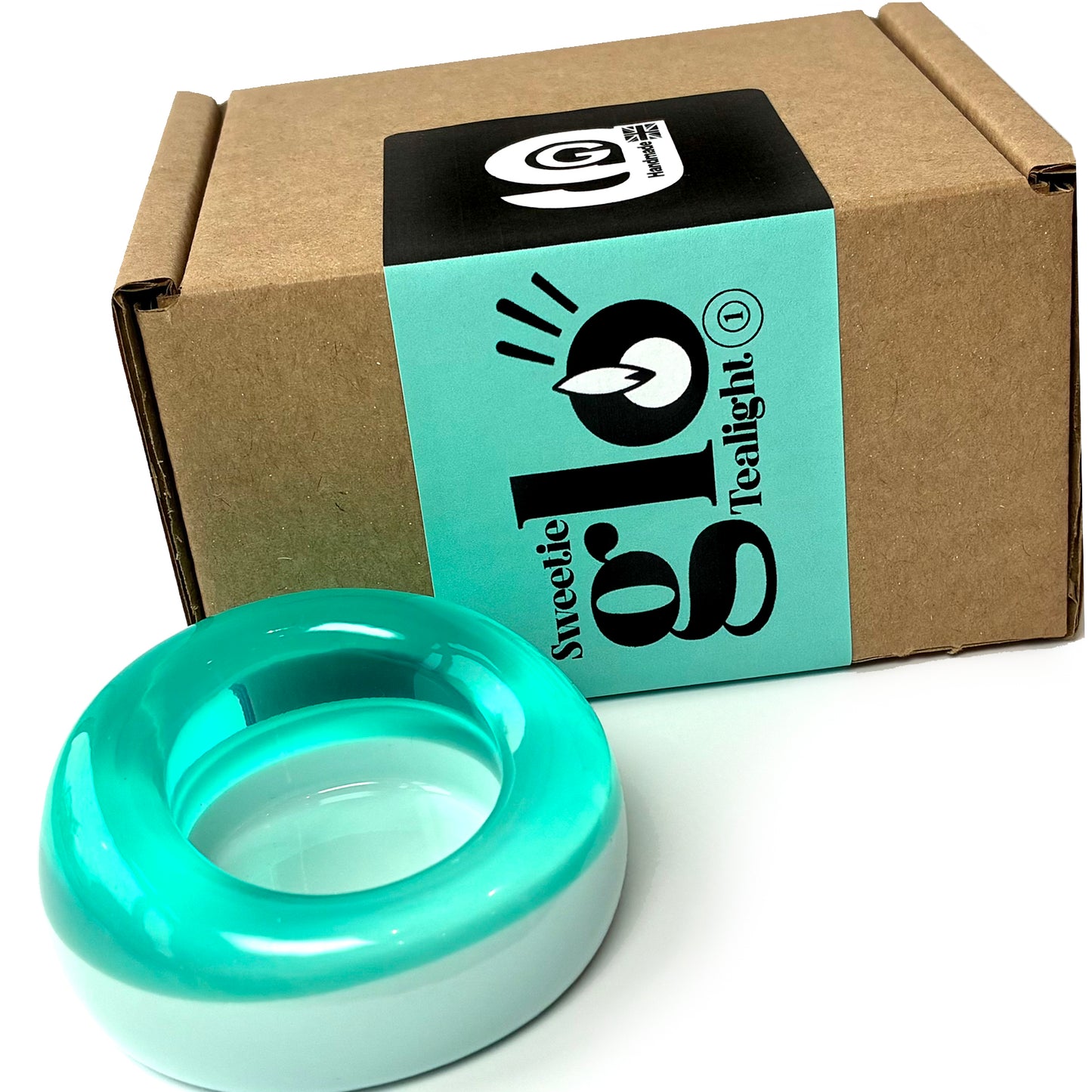 Sweetie Glo 1 Tealight Holder Turquoise