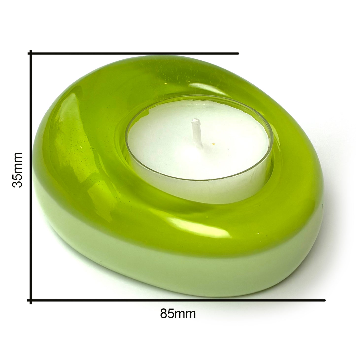 Sweetie Glo 2 Tealight Holder Lime