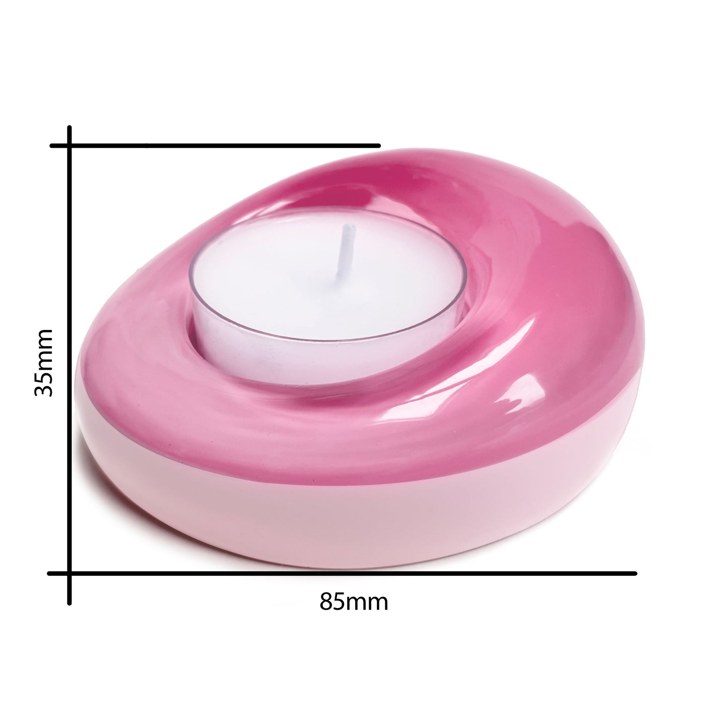 Sweetie Glo 2 Tealight Holder Pink