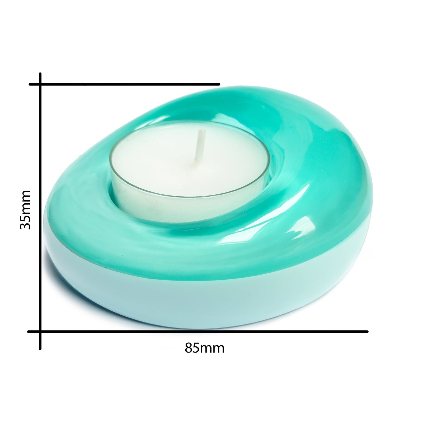 Sweetie Glo 2 Tealight Holder Turquoise
