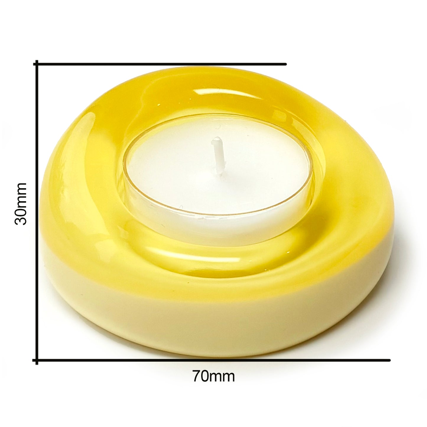 Sweetie Glo 3 Tealight Holder Yellow