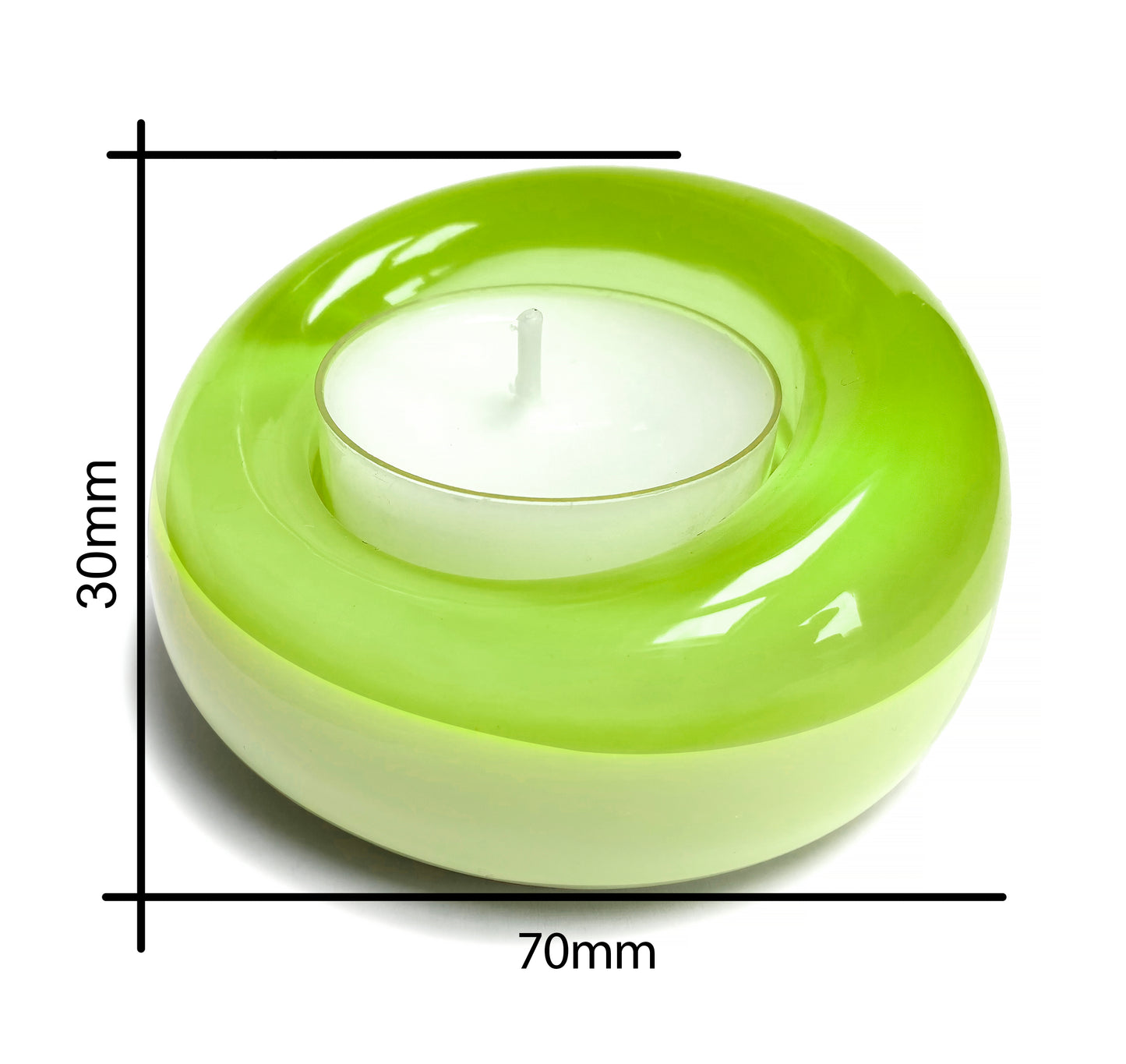 Sweetie Glo 3 Tealight Holder Lime