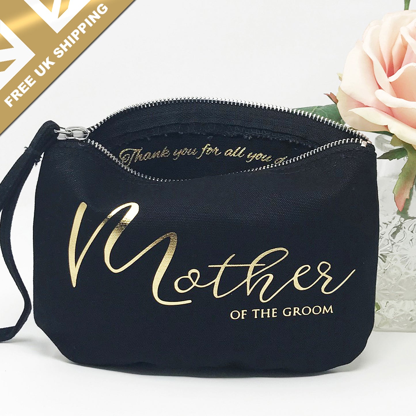 Mother of the Groom Personalised Cosmetic Bag - FREE UK SHIPPING