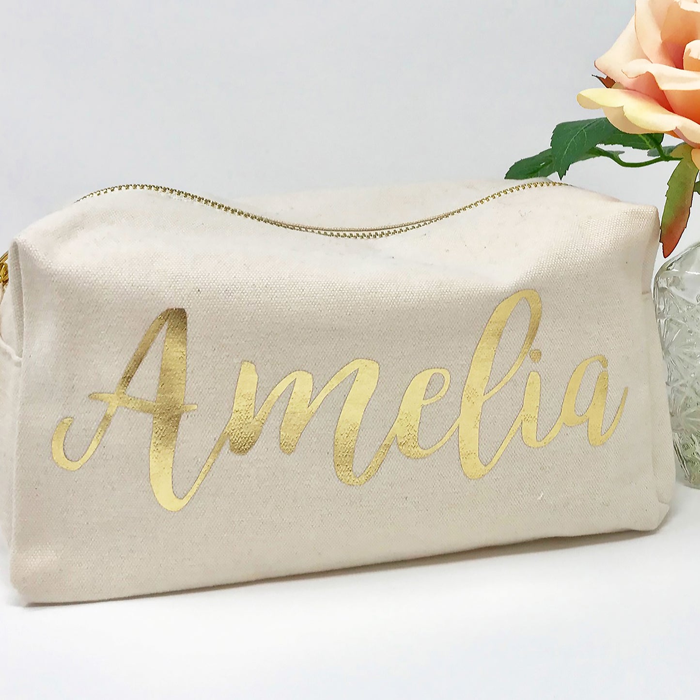 Personalised Bridesmaid Makeup Bag - FREE UK SHIPPING