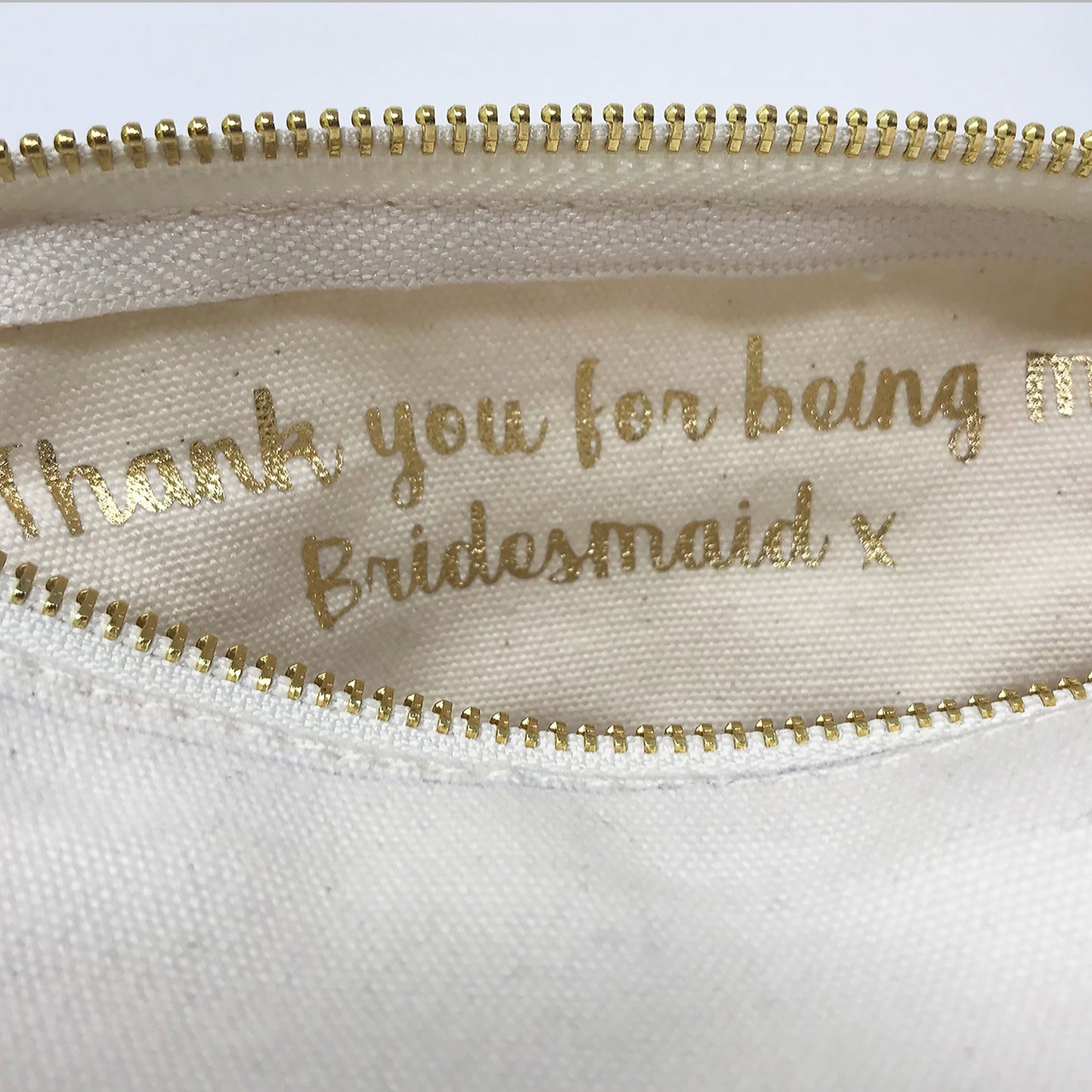 Personalised Bridesmaid Makeup Bag - FREE UK SHIPPING