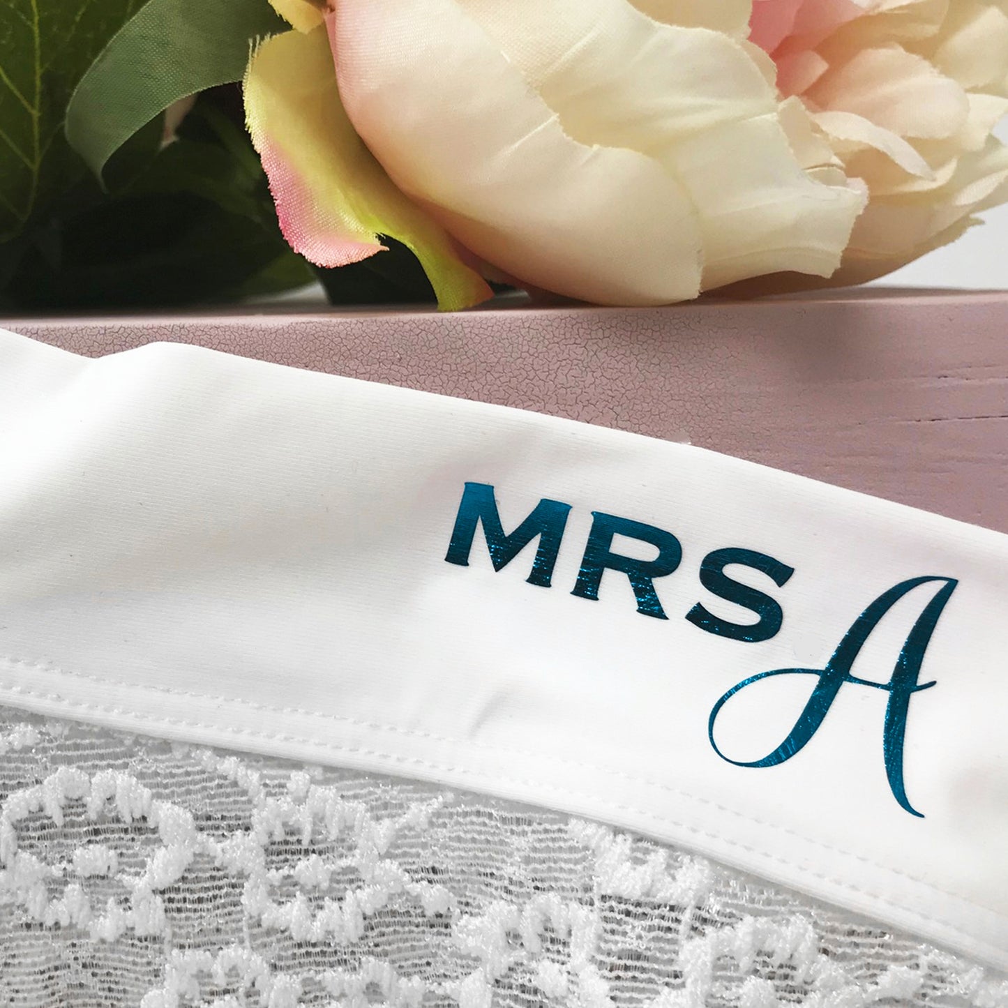 Personalised Ivory Lace Bridal Briefs - FREE UK SHIPPING