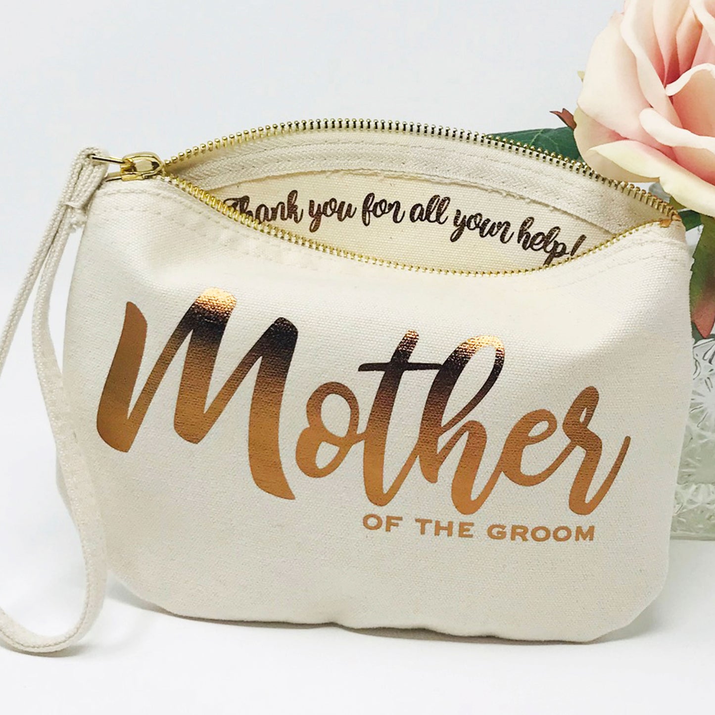 Personalised Mother of the Groom Cosmetic Bag - FREE UK SHIPPING