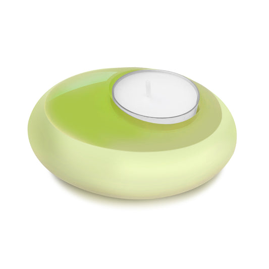 Glow Pebble Tealight Holder      Lime