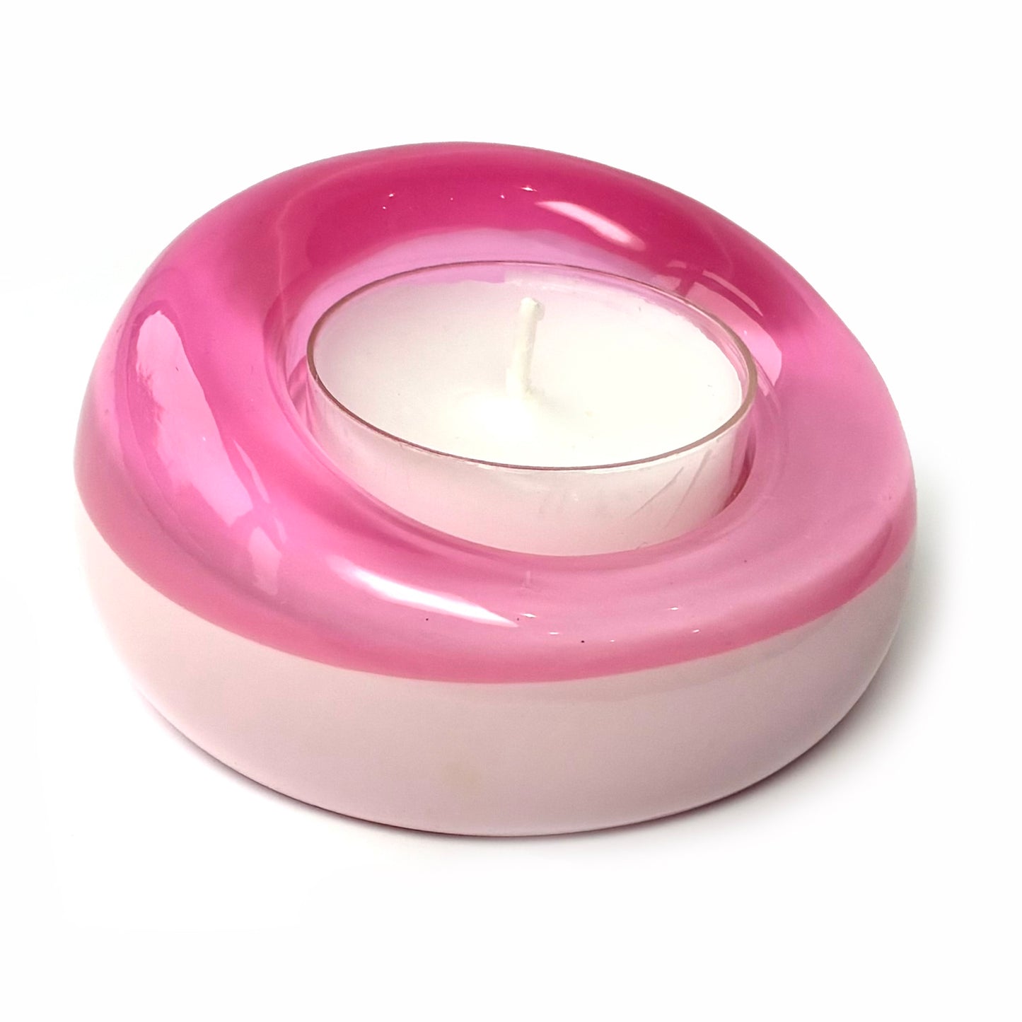 Sweetie Glo 1 Tealight Holder Pink
