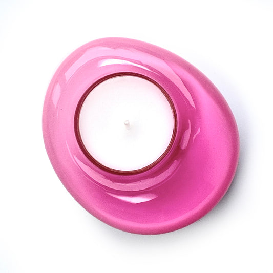 Sweetie Glo 2 Tealight Holder Pink