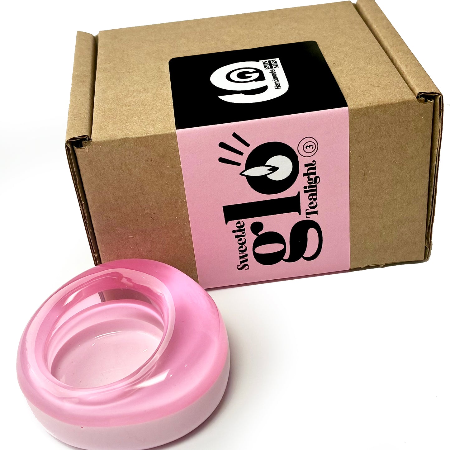 Sweetie Glo 3 Tealight Holder Pink