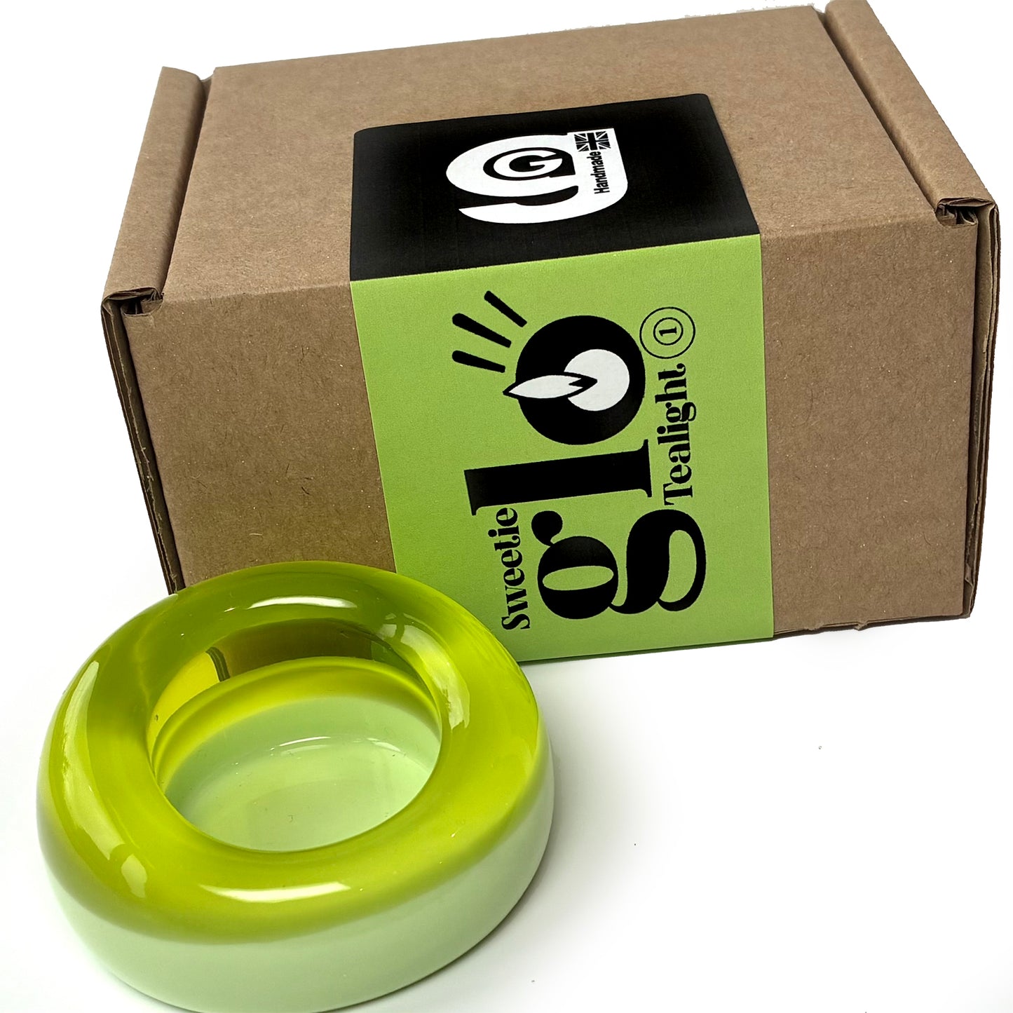 Sweetie Glo 1 Tealight Holder Lime Box
