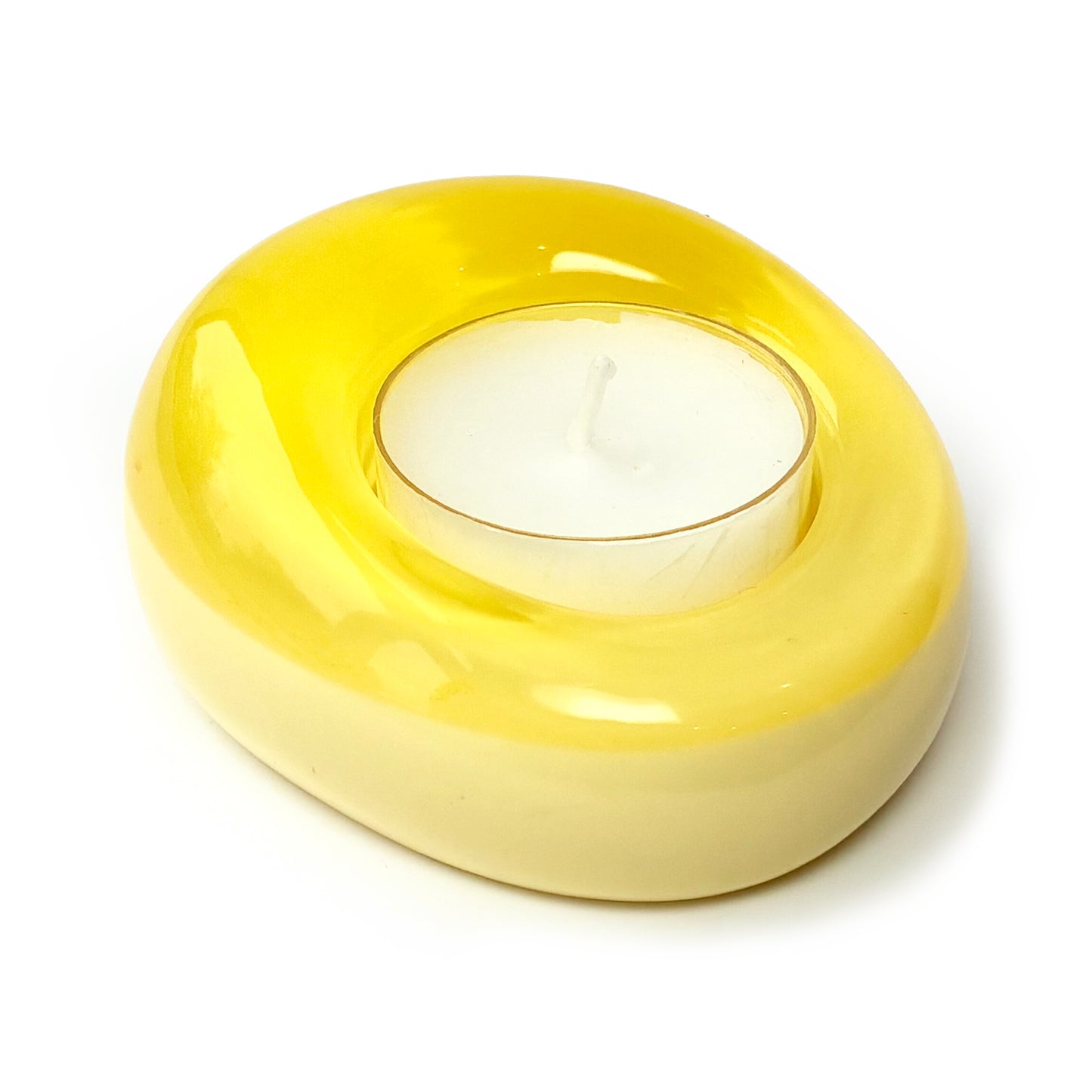 Sweetie Glo 2 Tealight Holder Yellow