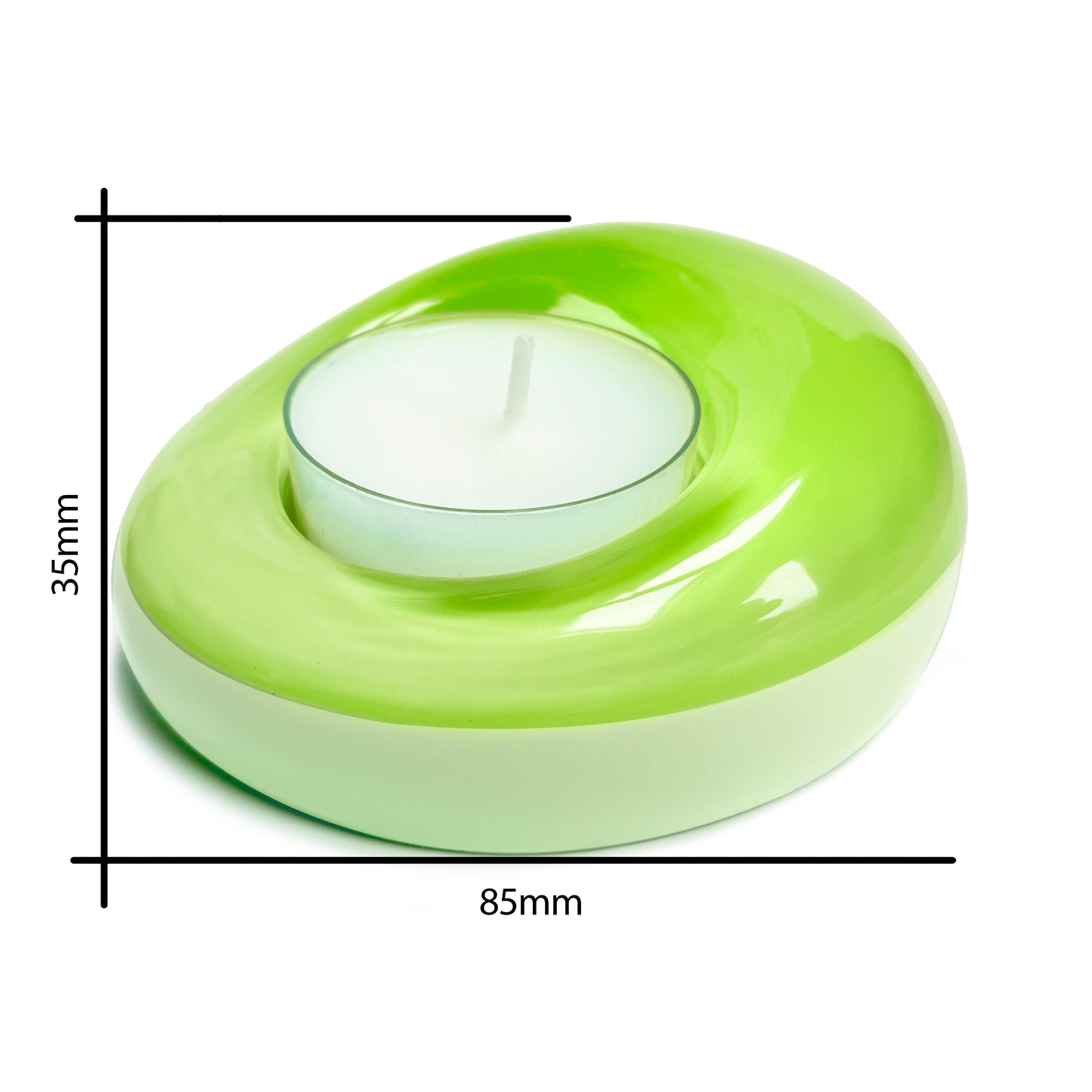Sweetie Glo 2 Tealight Holder Lime