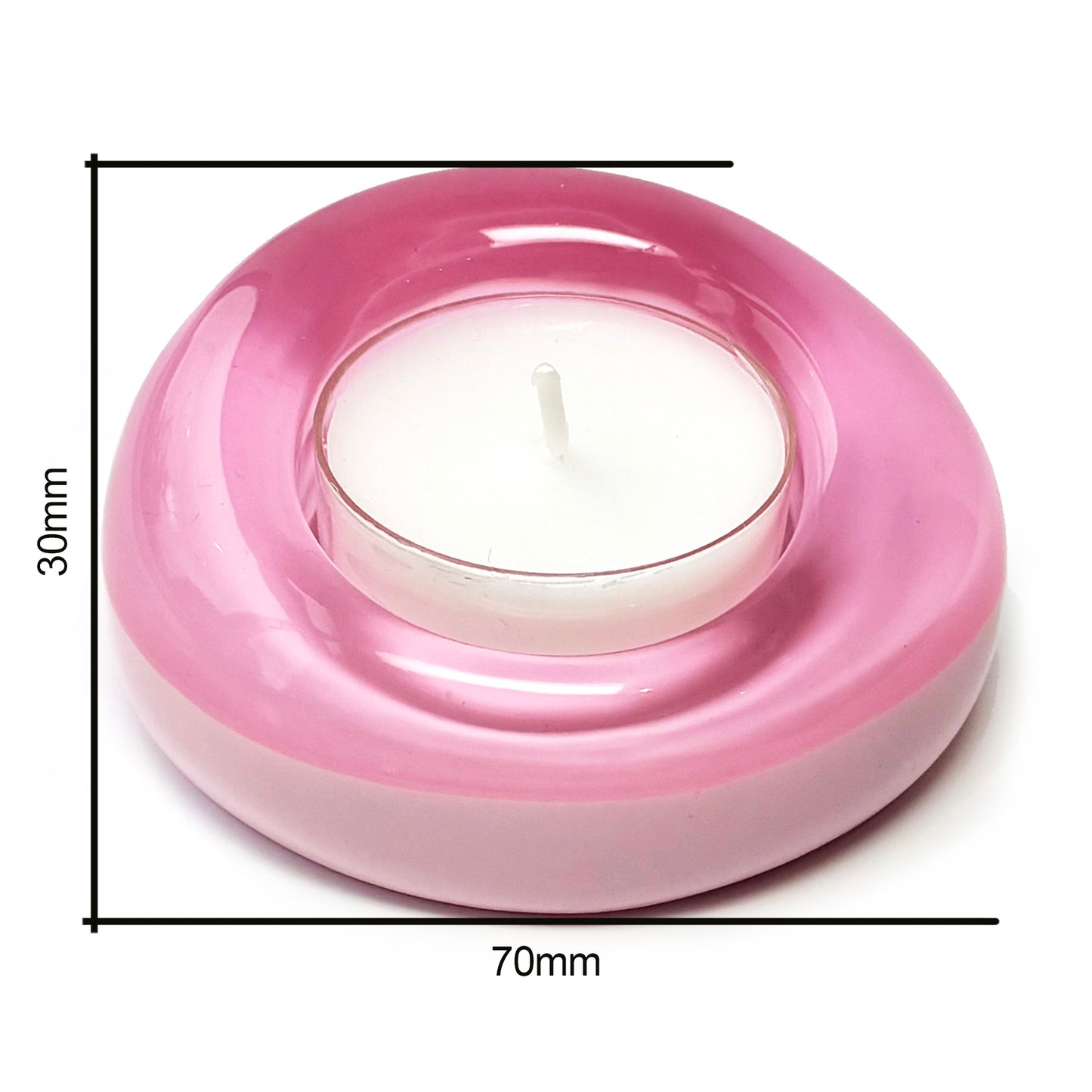 Sweetie Glo 3 Tealight Holder Pink