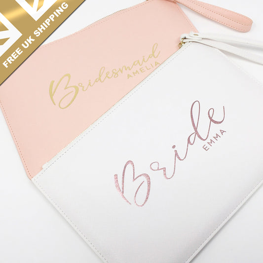 Personalised Bride Makeup Bag - FREE UK SHIPPING