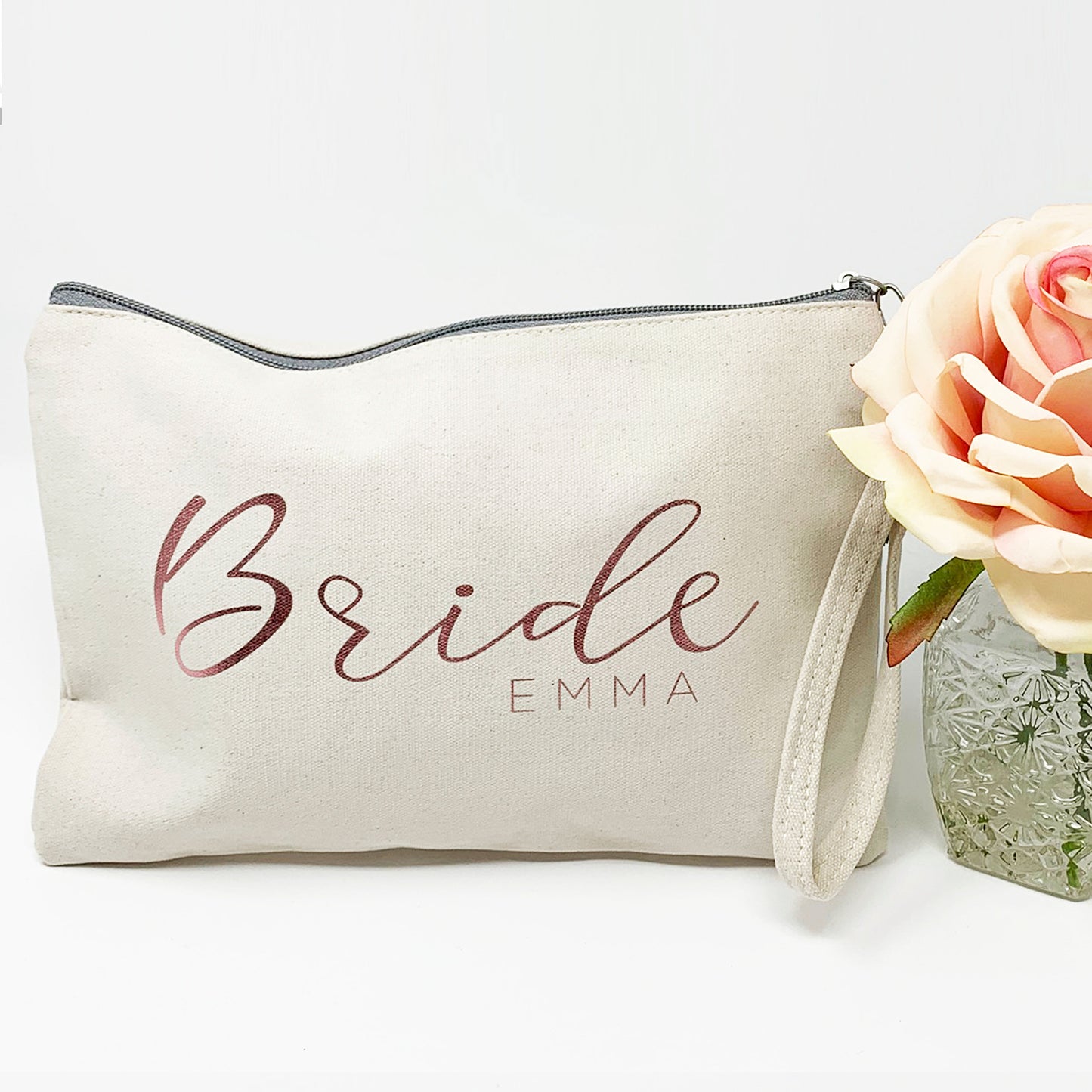 Personalised Bride Makeup Bag - FREE UK SHIPPING