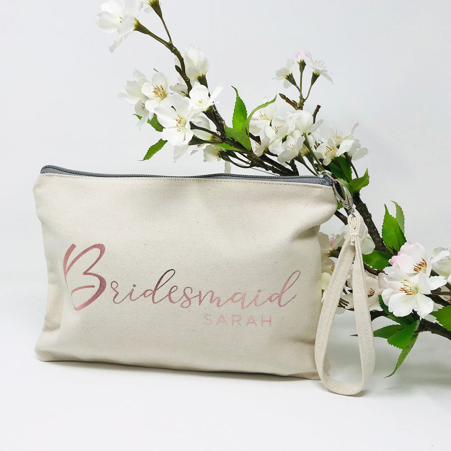 Personalised Bridesmaid Makeup Bag - FREE UK SHIPPING