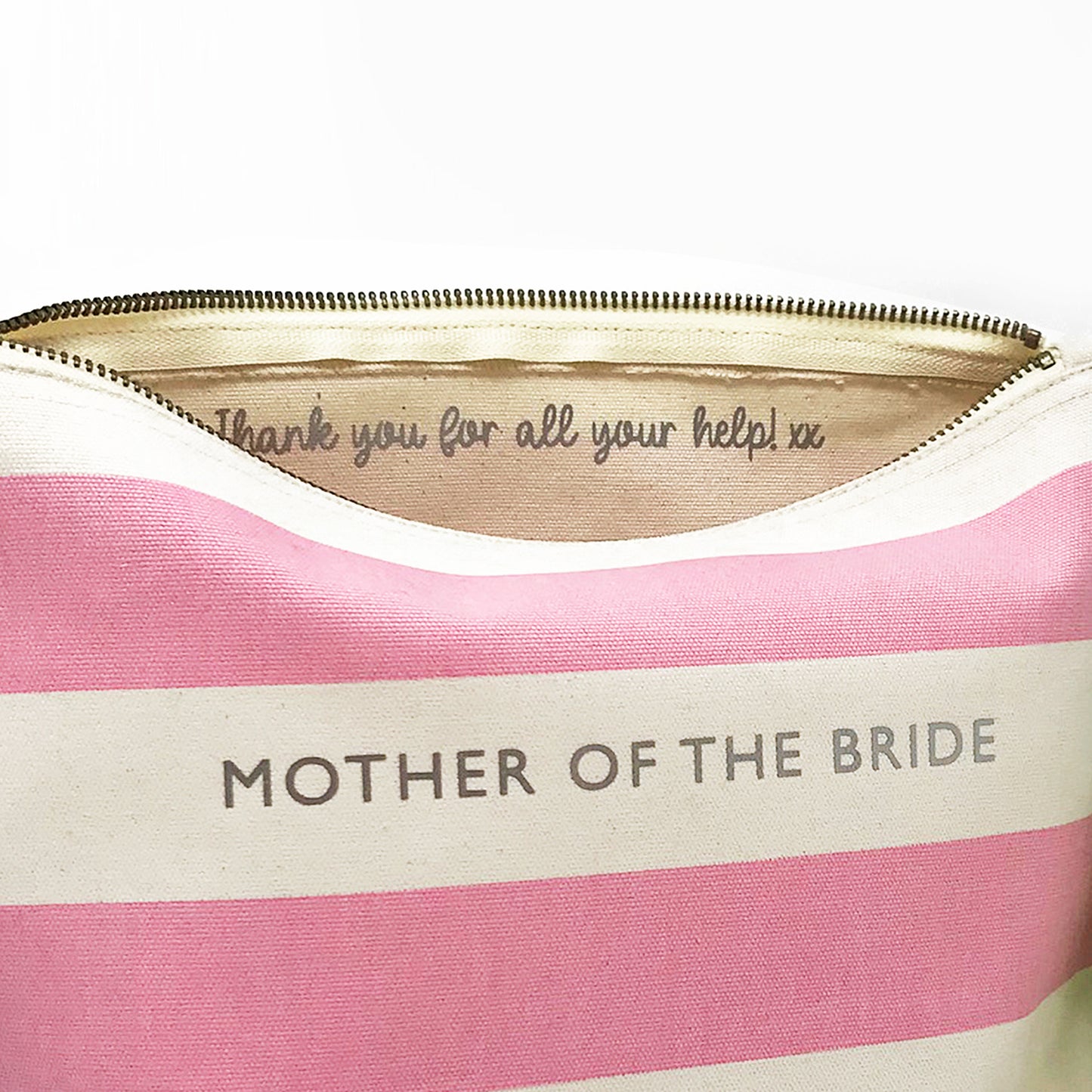 Personalised Mother of the Bride Makeup Bag - FREE UK SHIPPING